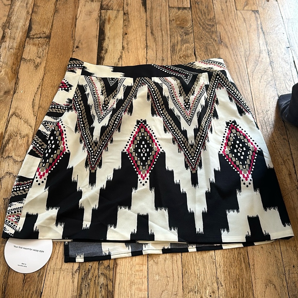 Silk layered skirt